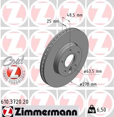 ÖN FREN AYNASI VOLVO V40 D2 D3 D4 T2 T3 T4 T5 HATCHB HAVA KANALLI KAPLAMALI YÜKSEK KARBON ALAŞIMLI 986479699-ZIMMERMANN 610.3720.20-31381374-31341642