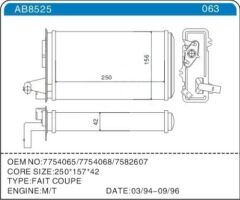KALORİFER RADYATÖRÜ TEMPRA 1.6i 90-93-ZENON FI2601-7754065-7582699-7754068