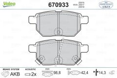 ARKA BALATA AURIS-COROLLA 1.4-1.6 VVTI 07-10 1.4D-4D-1.6 13 YARIS 1.0 VVTİ 06 1.8 VVTİ 07-VALEO 670933-0446612130-0446652120-WVA24610