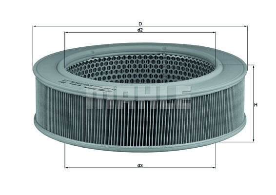 HAVA FILTRESI MERCEDES OM615 OM616 OM617 W123 S123 B601 B602-MAHLE LX264-A0010949504