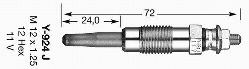 KIZDIRMA BUJİSİ Y-924J 11V MASTER-TRAFIC-MOVANO 2.5-VITARA-CLIO I-DOBLO-J9-PARTNER-BERLINGO-P205- EXPERT-JUMPY-SCUDO-BOXER-JUMPER-DUCATO XUD7-XUD9-406-EXPERT-JUMPY XUD9TE P605 XM-XUD11BTE 7700662199-NGK 7906-71719015-4403145-5960.G7-1616054080