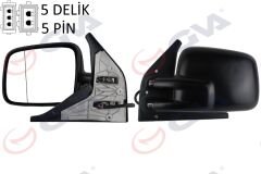 DIŞ DİKİZ AYNASI SOL TRANSPORTER T4 96 ELEKTRİKLİ ISITMALI ASFERİK VM-186EHAL-GVA 1075507