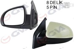 DIŞ DİKİZ AYNASI SOL PICANTO 06 ELEKTRİKLİ ISITMALI ASTARLI KONVEKS VM-753EHPL-GVA 1091920-8761007158