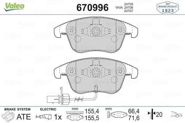 ÖN BALATA AUDI A4 - A5 09 GDB1814-VALEO 670996-8K0698151A-8K0698151F-WVA24705