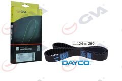 TRİGER KAYIŞI 124x260 TOYOTA COROLLA 1.3 16V 92-99 124 DİŞ-GVA 58124260-1356811080-1356819105
