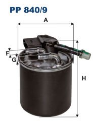 YAKIT FILTRESI MERCEDES OM651 W204 W205 C218 W212 C207-FILTRON PP840.9-A6510901652