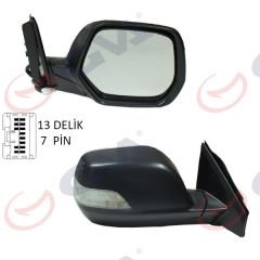 DIŞ DİKİZ AYNASI SAĞ CRV 07 ELEKTRİKLİ ISITMALI SİNYALLİ KONVEKS 7 FİŞ VM-6278EHR-GVA 1092211