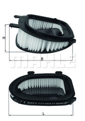 HAVA FILTRESI BMW X3 F25 X5 E70 X6 E71 E72-MAHLE LX3541-13717811026