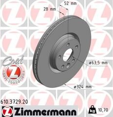 ÖN FREN AYNASI ADET VOLVO XC60 D3 D4 D5 2.4D 2.0T 3.2 T5 T6 2008 2017 CAP 324X5 BJN-ZIMMERMANN 610.3729.20-31423214-31423305