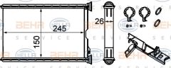 KALORIFER RADYATORU BMW E87 E90 F26 F25 E84 E92 E91 E81-MAHLE AH242000S-64119128953