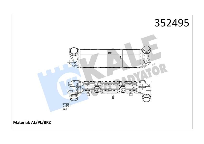 TURBO RADYATORU BMW N53 N20 F10 F11-KALE 352495-17117618768