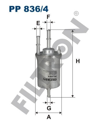 YAKIT FİLTRESİ GOLF V-JETTA III-POLO IV-CADDY III-FABIA II-OCTAVIA II-A3-IBIZA IV-1.4-1.6 16V 4 BAR-FILTRON PP836.4-6Q0201051A-6Q0201051C-6Q0201051J