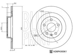 ARKA FREN AYNASI VOLVO S60 III-19 V60 18 V90 16 XC60 17 S90 16 302x5DL 16 İNÇ-BLUEPRINT ADBP430061-31423721