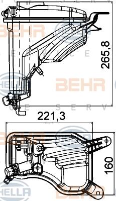 YEDEK SU DEPOSU BMW E81 E82 E90 E88 E91 E92 E93 E84 E89-MAHLE CRT207000S-17137640514