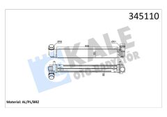 TURBO RADYATÖRÜ INTERCOOLER FLUENCE MGN III-SCENIC III 1.5DCI 09 657x91x80 110LUK AL/PL/BRZ-KALE-144961285R-144960006R-144964990R