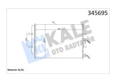 KLİMA RADYATORU KONDENSERİ TRANSİT CUSTOM V362 12 TRANSIT V363 14 2.2 TDCİ 717x467 AL AL-KALE-BK2119710AB-1778169-BK2119710