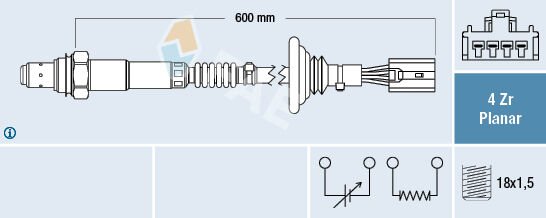 OKSIJEN SENSORU VOLVO S40 I 644 2.0 T4 00 03 V40 645 2.0 T4 00 04-FAE-30630131-9125372-9202721
