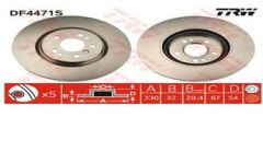 FREN DISKI ON 4-matic MERCEDES W166 C292 W251-TRW DF4471S-A1644211312