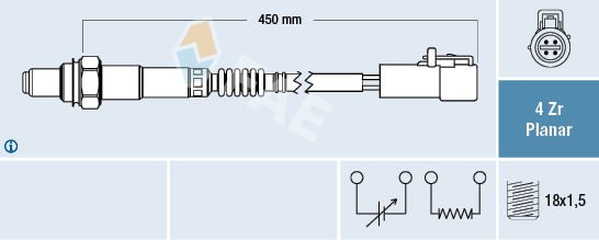 OKSIJEN SENSORU FORD C MAX II DXA/CB7.DXA /CEU 1.6 TI 10 FOCUS C MAX DM2 : 1.6 03 07 FOCUS II-FAE-3M51-9F472-DC