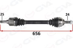 KOMPLE AKS ÖN SOL PSA 301 1.6 HDI 100 PS EURO 6 18--GVA 4443315-9809710080-1613396280-9812036280