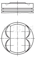 PİSTON SEGMAN 73.40mm 0.50 CORSA D-E-AVEO 1.2 16V EURO5 A12XER-XEL-B12XEL 63 KW 86PS-MAHLE-55571101-623149-624001