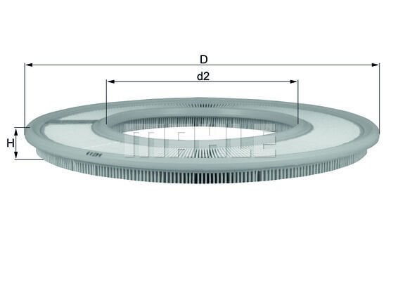 HAVA FILTRESI MERCEDES M102 W123 S123 W124 S124-MAHLE LX66-A0020941604