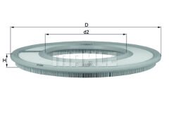 HAVA FILTRESI MERCEDES M102 W123 S123 W124 S124-MAHLE LX66-A0020941604