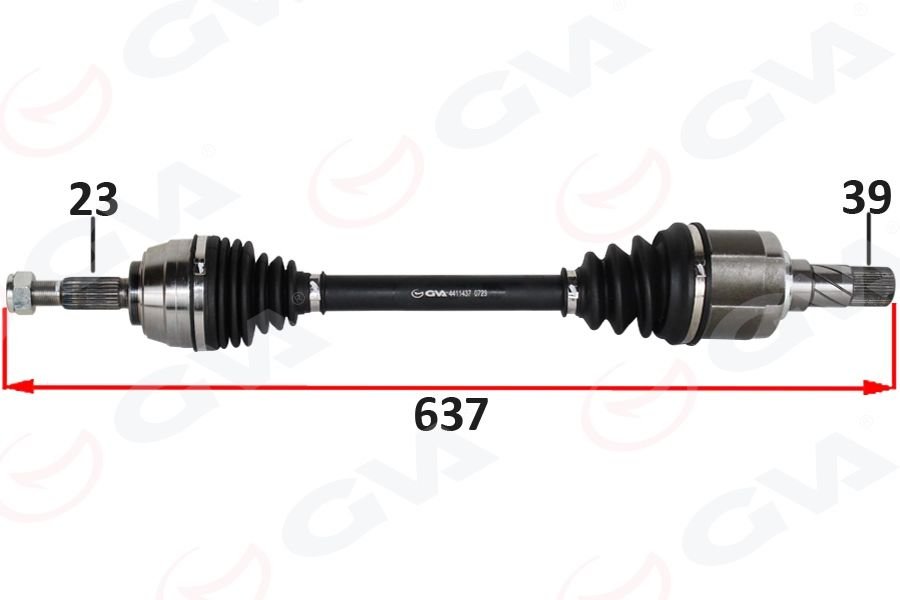 ÖN AKS SOL RENAULT MEGANE II BM0/1.CM0/1 2.0 M-T 02-08-GVA-7711135425-8200197979-8200285909