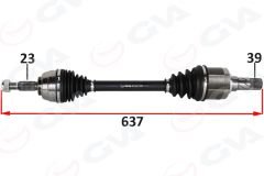 ÖN AKS SOL RENAULT MEGANE II BM0/1.CM0/1 2.0 M-T 02-08-GVA-7711135425-8200197979-8200285909