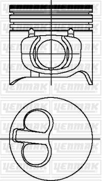 MOTOR PİSTON SEGMAN STD DUCATO-BOXER-JUMPER-MASTER 2.8 D 03 94.4mm-YENMAK 31-03693-000