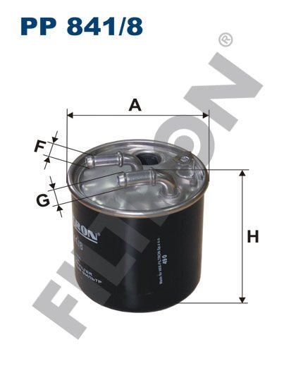 YAKIT FILTRESI MERCEDES OM640 OM642 OM651 W169 W245 W204 W212 X204 X164 B906-FILTRON PP841.8-A6420901652