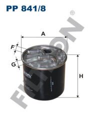YAKIT FILTRESI MERCEDES OM640 OM642 OM651 W169 W245 W204 W212 X204 X164 B906-FILTRON PP841.8-A6420901652