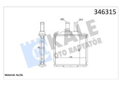 KALORİFER RADYATÖRÜ BRAZİNG DAEWOO NUBIRA-LACETTI 04 CHEVROLET LACETTI-NUBIRA 05 168x183x26-KALE 346315-P96554446