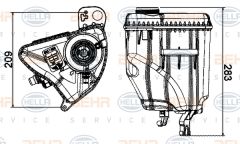 YEDEK SU DEPOSU BMW N47 N57 N54 B47 F10 F01 F07 F11 F12 F13 F06-MAHLE CRT3000S-17137647283