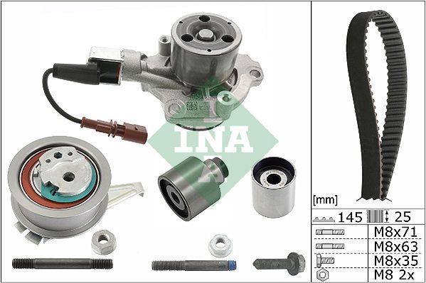 DEVİRDAİMLİ TRİGER SETİ GOLF7-A3-LEON-PASSAT-TİGUAN 1.6-2.0 TDİ 13 CLHA/B-DCXA-CRLB-CUVC-CRKA-CRKB--INA 530065030-04L198119B-04L198119A-04L121011E