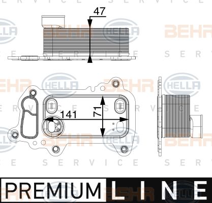 MOTOR YAG SOGUTUCU PREMIUM LINE BMW E81 E82 E88 E90 E92 E93 E60 E83 E84-MAHLE CLC79000P-11427802113