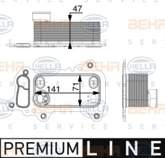 MOTOR YAG SOGUTUCU PREMIUM LINE BMW E81 E82 E88 E90 E92 E93 E60 E83 E84-MAHLE CLC79000P-11427802113