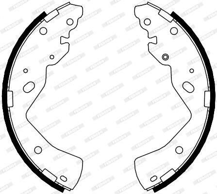 ARKA PABUÇ BALATA FORD RANGER 2.5D-TD 11 270x54 GS8764-FERODO-AB312200AA-UHY12638Z-UJY62638Z