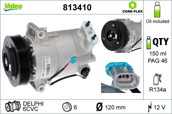 KOMPRESÖR OPEL ASTRA KOMPRESÖR BİNEK-VALEO 813410-1618421-13395696-1618425-1618160