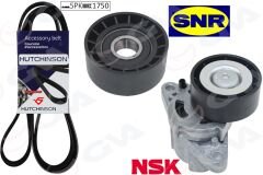 ALTERNATÖR GERGİ KİTİ KÜTÜKLÜ CLIO II-KANGOO-MEGANE I-SCENIC I-LOGAN 1.4-1.6 16V KLİMALI HİDR K015PK1750-GVA 59A1107-7701477521-7701477517
