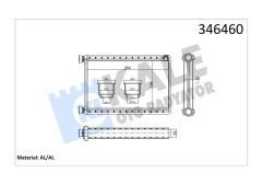 KALORIFER RADYATORU BMW E87 E90 F26 F25 E84 E92 E91 E81-KALE 346460-64119123506