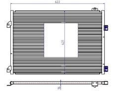 KLİMA KONDENSERİ CLIO SYMBOL 1.5 DCI 04 MEK 658x411x16-ORIS-8200245598