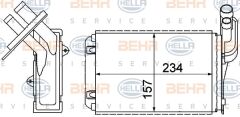 KALORİFER RADYATÖRÜ MGN I-CLIO I-R19 234x157X42-MAHLE AH99000S-7701204680-7701033457