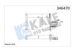 KALORIFER RADYATORU BMW M40 M43 M50 M52 S50 E36 KLIMASIZ-KALE 346470-64118390435