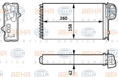 KALORİFER RADYATÖRÜ MGN 97-99 SCENIC 01-03 1.4-1.6-1.9-2.0 16V 260x158-MAHLE AH162000S-7701204992-7701205450-7701205451