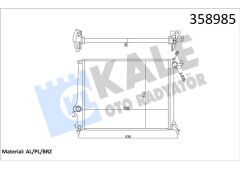 MOTOR SU RADYATÖRÜ GRAND SCENIC IV 15 MEGANE IV 15 SCENIC IV 15 1.2 TCE 1.3 TCE 1.5dCi 539x446x27-KALE-214105169R