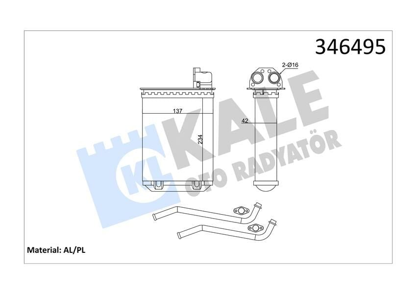 KALORİFER RADYATÖRÜ 205 89-94 309 89-93 234x138-KALE 346495-6448.G1-6448.G2