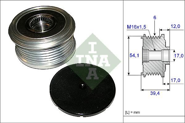 ALTERNATÖR KASNAĞI RULMANLI FIESTA V 01-10 -FUSION 02-05 1.4 TDCI-MADA 2 1.4 CD 03 6 KANAL-INA 535009010-2S6T10300-2S6TAC-Y40118300