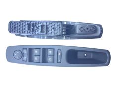 CAM AÇMA ANAHTARI ÖN SOL KOMPLE RENAULT MEGANE III 09 FLUENCE 09 DÖRTLÜ MERKEZİ KİLİT DÜĞMELİ AYNA AYARLI-HELLUX PRA.700093-254000008R-254000014R