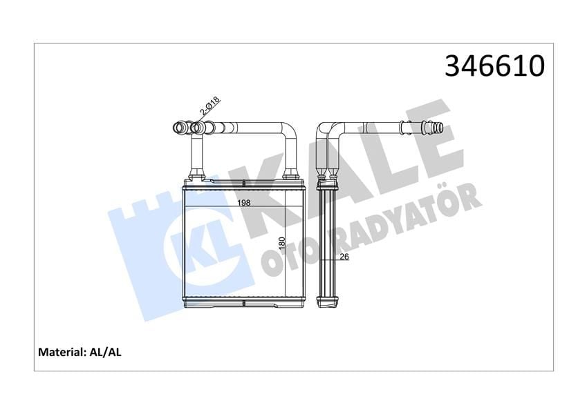 KALORIFER RADYATORU MERCEDES X218 C219 C218 W211-KALE 346610-A2118300361